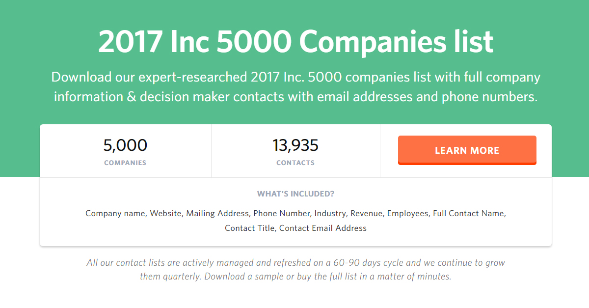 Inc 5000 Companies